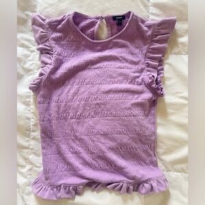 Express Purple Short Sleeve Top